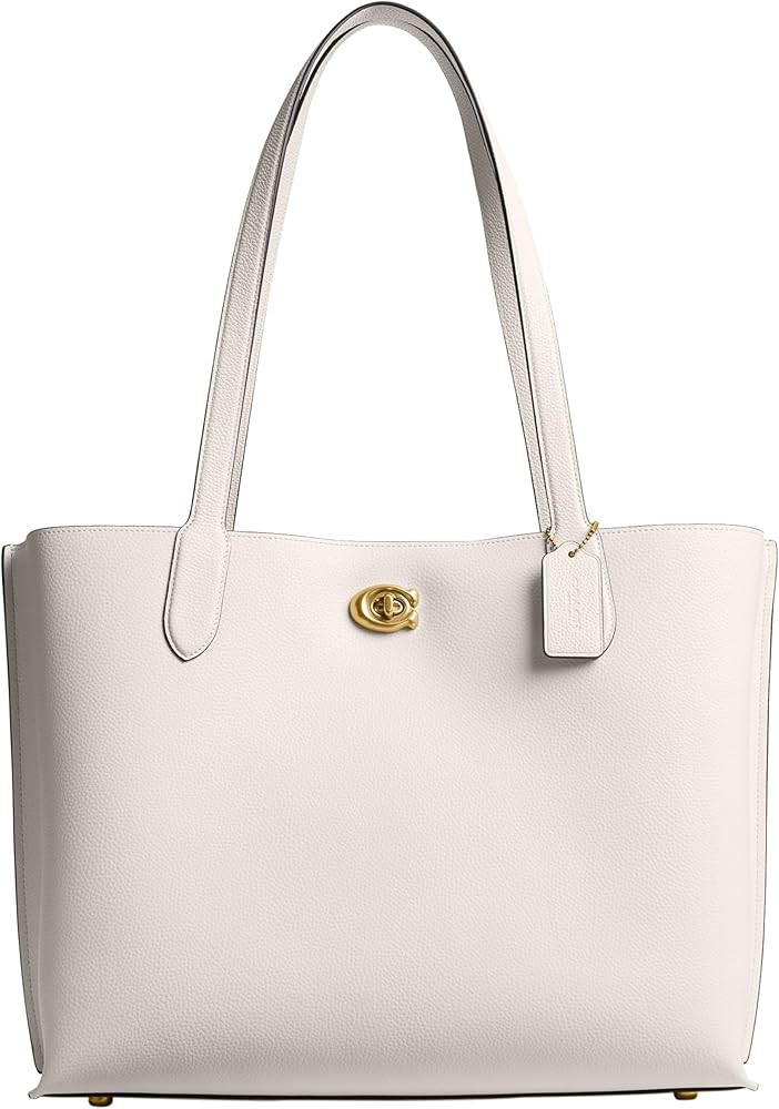 COACH Women's Polished Pebble Leather Willow Tote 38 | Amazon (US)