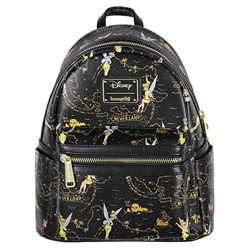 Loungefly Disney Tinkerbell Neverland Treasure Map All-Over Print Little Bit Of Pixie Dust Mini Backpack | Amazon (US)