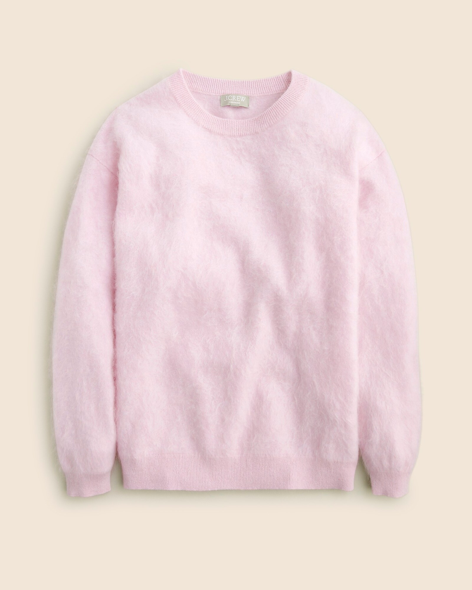 Brushed cashmere relaxed crewneck sweater | J. Crew US