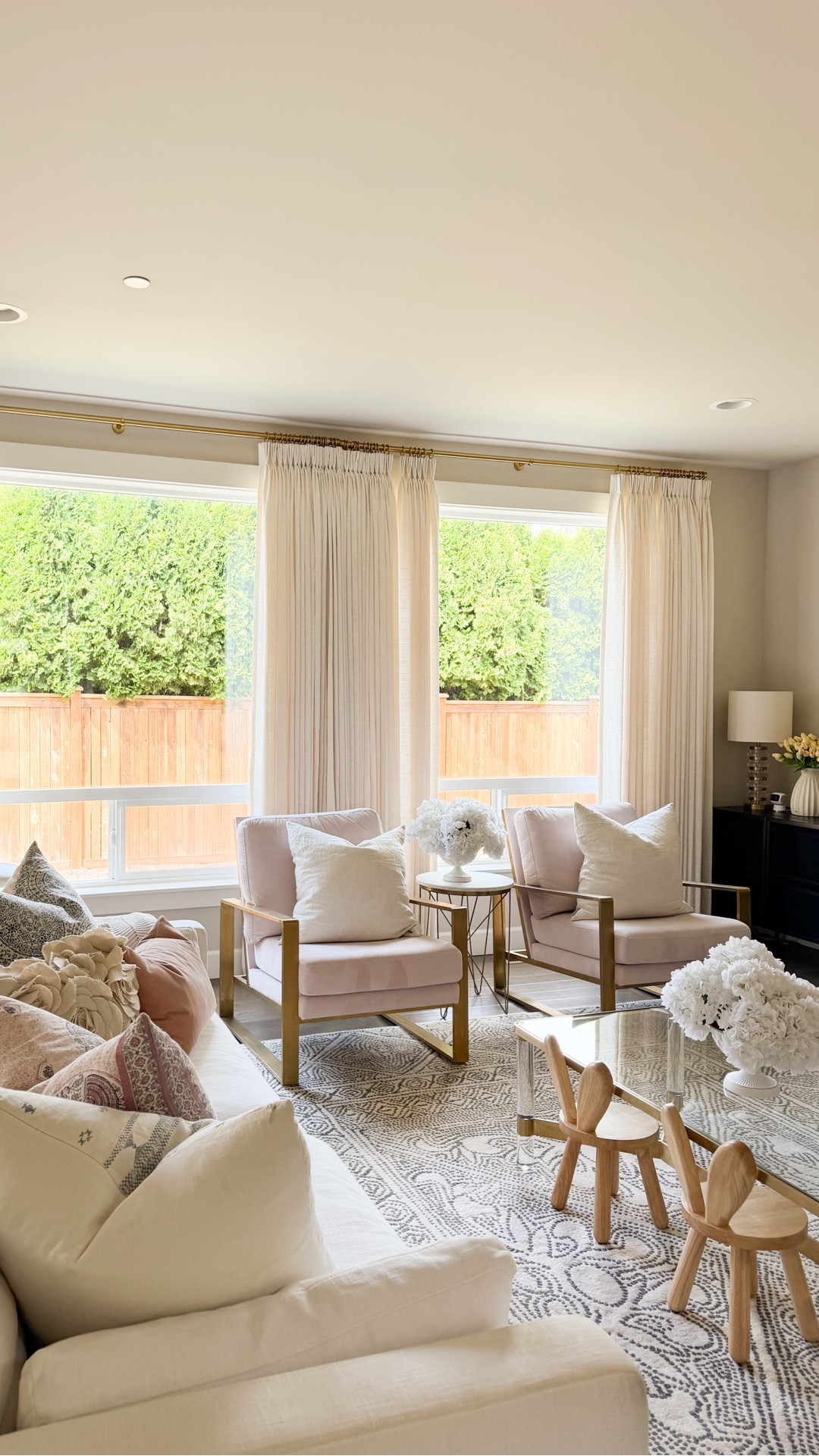 CUSTOM AMAZON CURTAINS! So do you see a difference? 😆 Just replaced our store-bought curtains with these custom ones from Amazon and I LOVE them! I personally think they look so much more elegant! What do you think? Was it worth it? #customcurtains #amazonhome #drapery  #twopageshome #twopagescurtains @twopageshome

Linen custom curtains, adjustable curtain rods, artificial hydrangeas, vases, coffee table, bunny chair

#LTKhome #LTKsummer