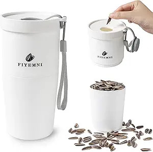 Portable Sunflower Seed Cup with Seed Organizer and Shell Storage, Seed Snack Spit Cup for Outdoo... | Amazon (US)