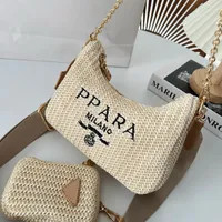 Save Big on Bulk Womens Straw Crossbody Bag Designer Bag Women Straw Bag Woven Shoulder Bag Handb... | DHGate
