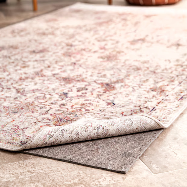 Gray Basketweave Plus Non-Slip Grip Rug Pad 9' x 12' | Rugs USA