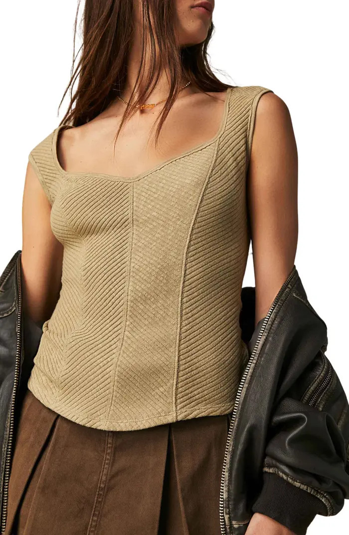 Boss Babe Mitered Rib Top | Nordstrom