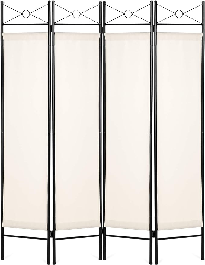 Best Choice Products 6ft 4-Panel Folding Privacy Screen Room Divider Multipurpose Decoration Acce... | Amazon (US)
