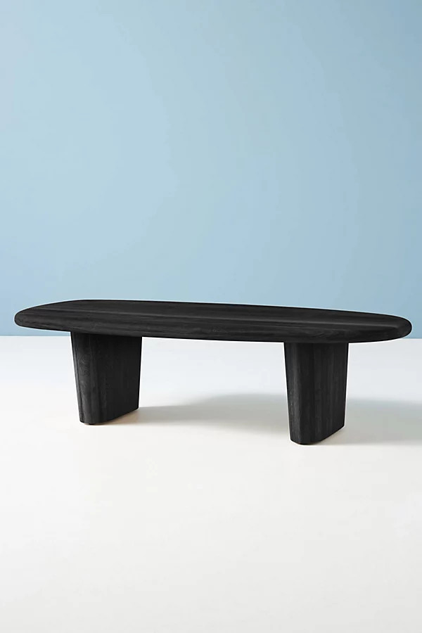 Kalle Sculptural Oak Coffee Table By Anthropologie in Black Size S | Anthropologie (US)