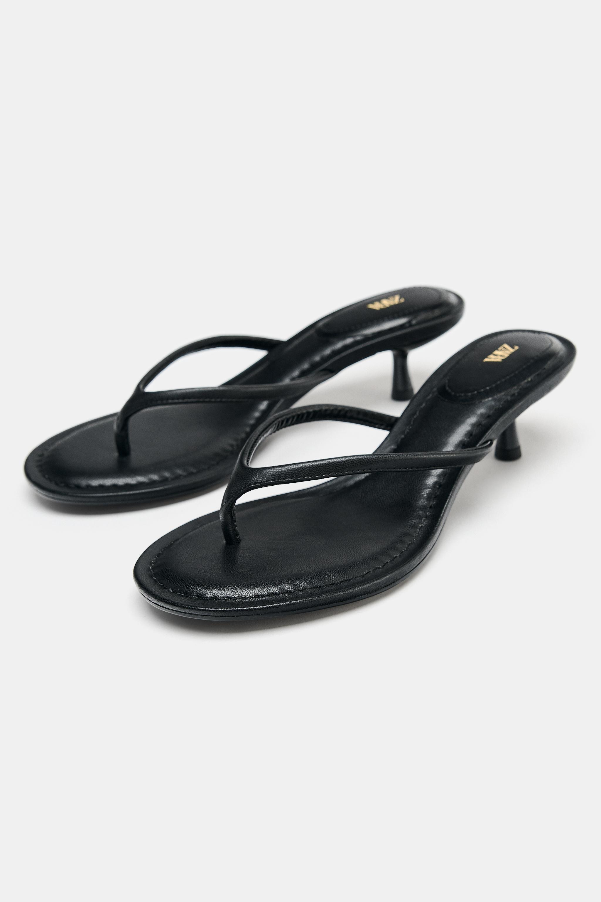 KITTEN HEEL SANDALS | Zara US