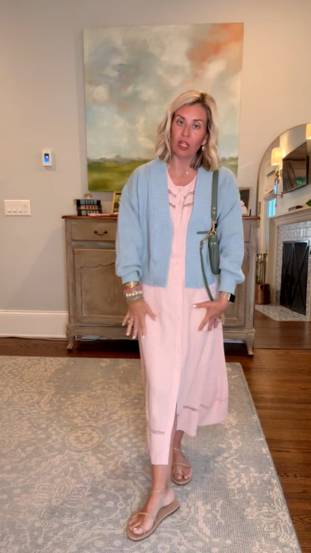 Full calendar & your closet still needs to make sense, right? A couple dresses, a matching set, two sweaters, one great bag… and suddenly you’ve got outfits for vacation, date night, errands, brunch, special events, and all the in between. Affordable pieces (all but the bag under $100) that don’t just get worn… they get styled. 

Brown dress- xs
Pink dress- s
set - xs top, small pants
Stripe sweater & cardigan- xs
Small bag
8 shoes

#LTKdayinmylife #LTKmomlife #LTKOver40