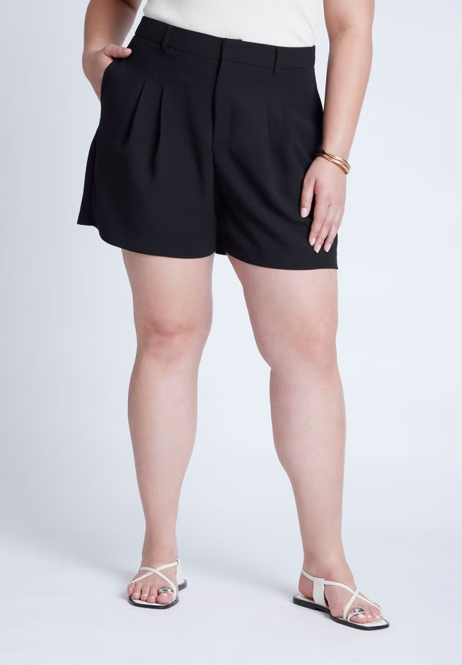 The Fluid Crepe Short | Eloquii