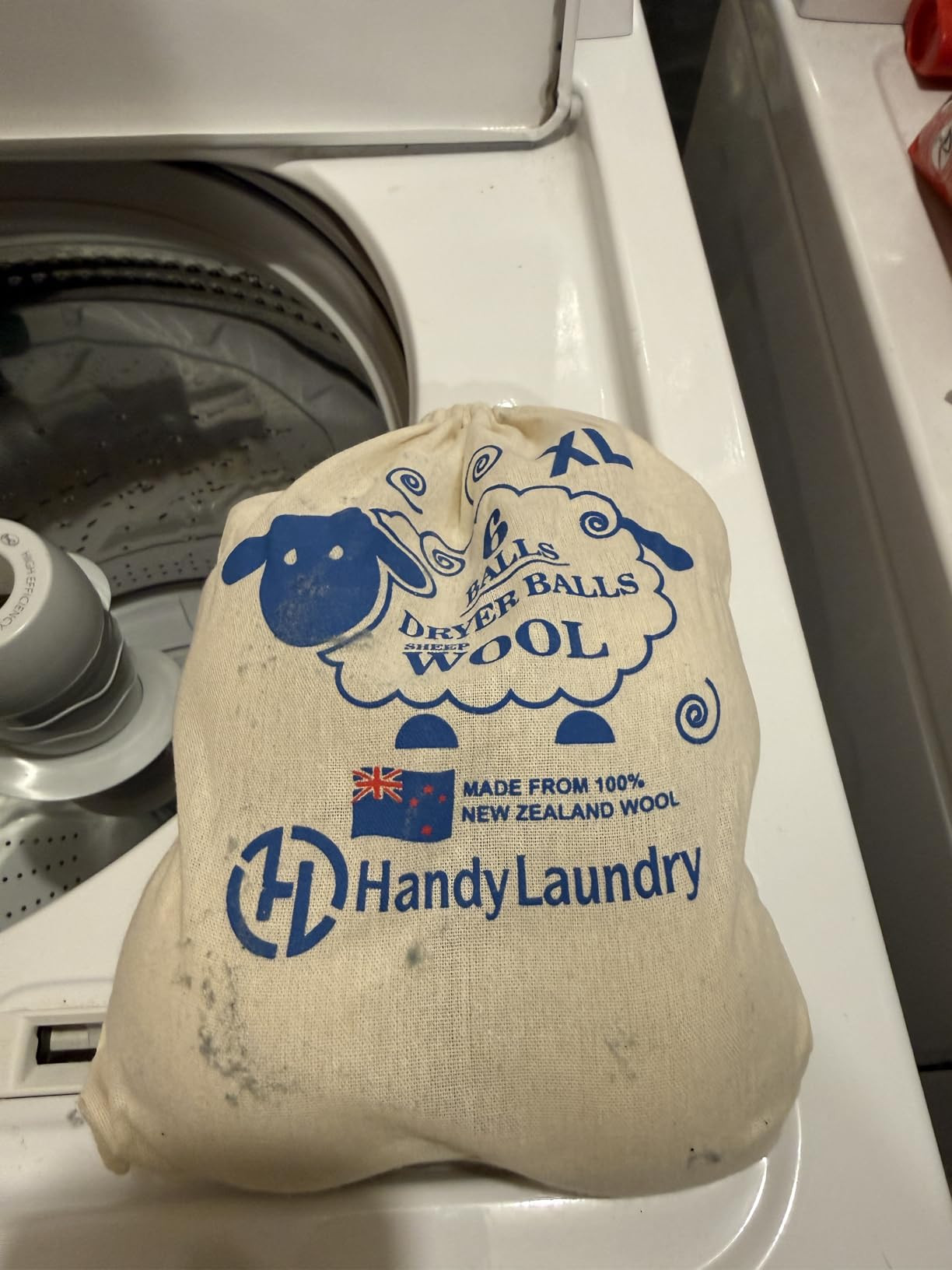 Handy Laundry Wool Dryer Balls - Natural Fabric Softener, Reusable, Reduces Clothing Wrinkles and... | Amazon (US)