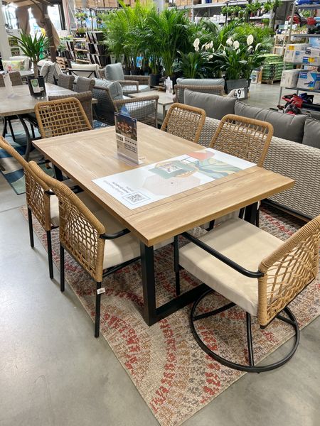 Our favorite patio chairs and dining table are back! // outdoor patio set, patio dining set, patio furniture, patio chairs, outdoor dining set, outdoor rug, patio dining table, patio furniture set

#LTKhome #LTKfamily #LTKSeasonal #LTKstyletip #LTKsalealert