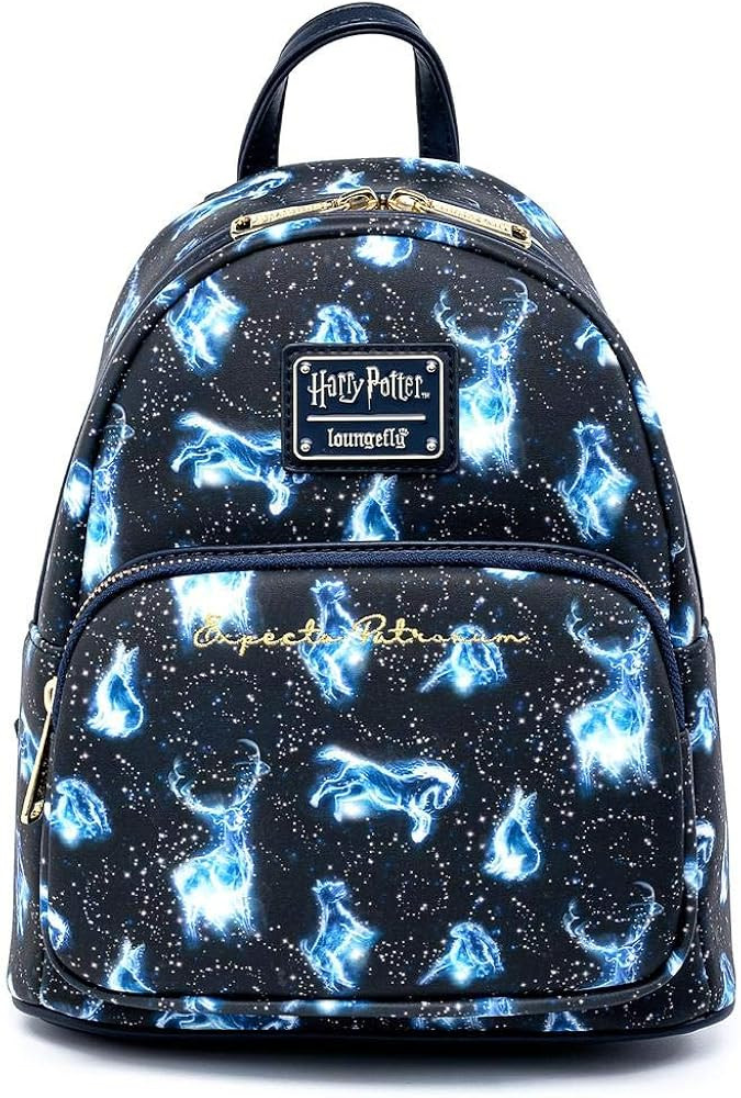 Loungefly Harry Potter Expecto Patronus All Over Print Womens Double Strap Shoulder Bag Purse | Amazon (US)