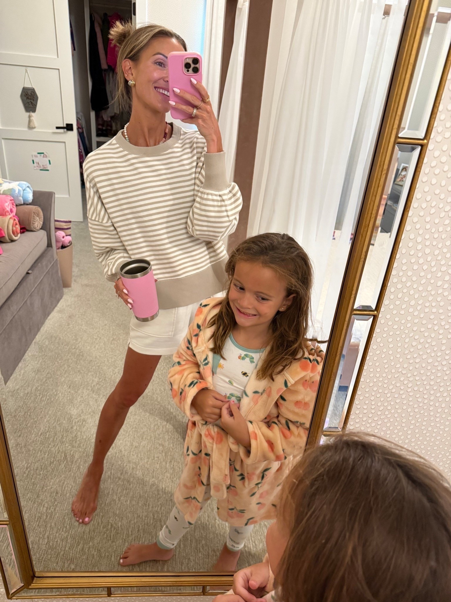 my striped sweatshirt + shiloh’s robes are both on sale! 🙌🏼

#LTKSaleAlert