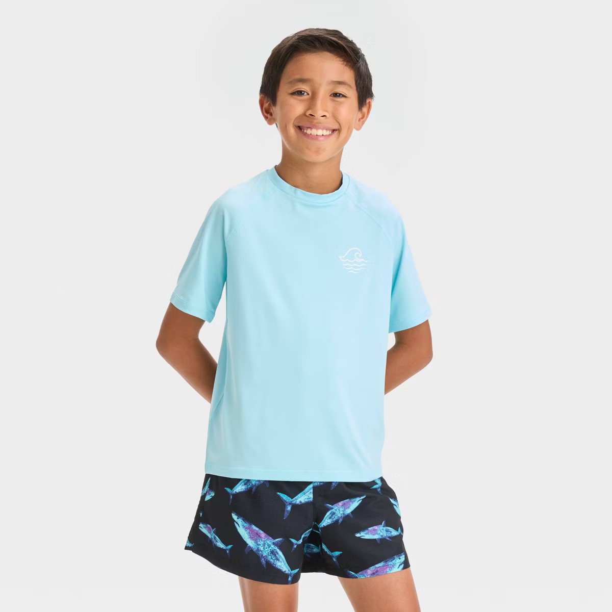 Boys' Wave Rash Guard Top - art class™ | Target