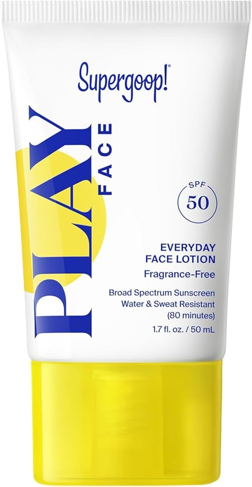 Supergoop! PLAY Everyday Face Lotion SPF 50 - Lightweight, Non-Greasy Formula - Natural Finish - ... | Amazon (US)