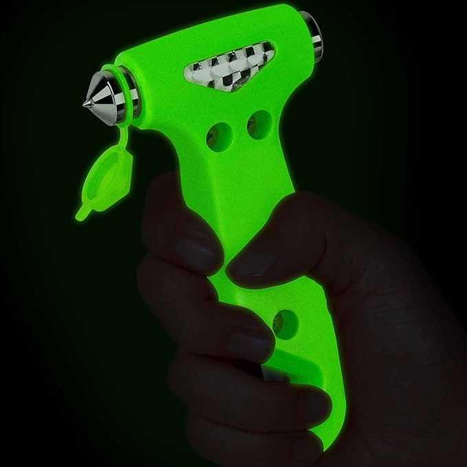 THINKWORK 6-in-1 Car Safety Hammer (Glow-in-Dark), Emergency Escape Tool with Window Breaker and ... | Amazon (US)