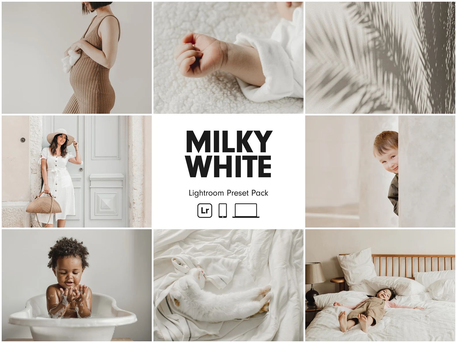 10 MILKY WHITE Lightroom Presets Newborn Preset Minimal Baby Presets Bright Clean Presets Mommy B... | Etsy (CAD)