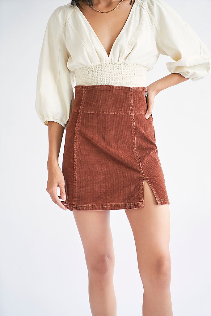 Holding Onto A Dream Cord Mini Skirt | Free People (Global - UK&FR Excluded)