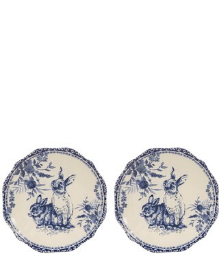 Southern Living Chinoiserie Bunny Plates, Set of 2 | Dillard's | Dillard's