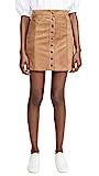 BB DAKOTA Women's Alright Button Front Faux Suede Skirt, Whiskey, 0 | Amazon (US)