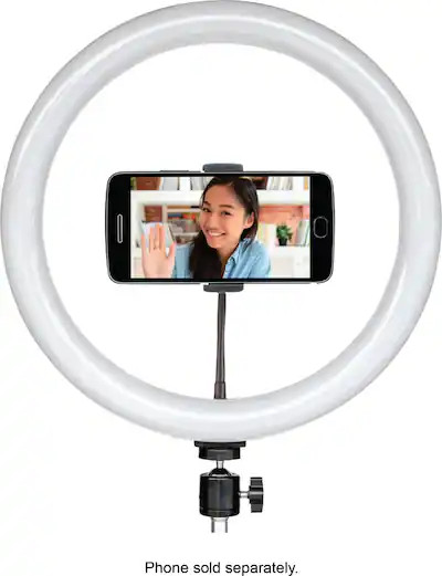Sunpak - 12" Bicolor LED Ring Light Kit - Black | Best Buy U.S.