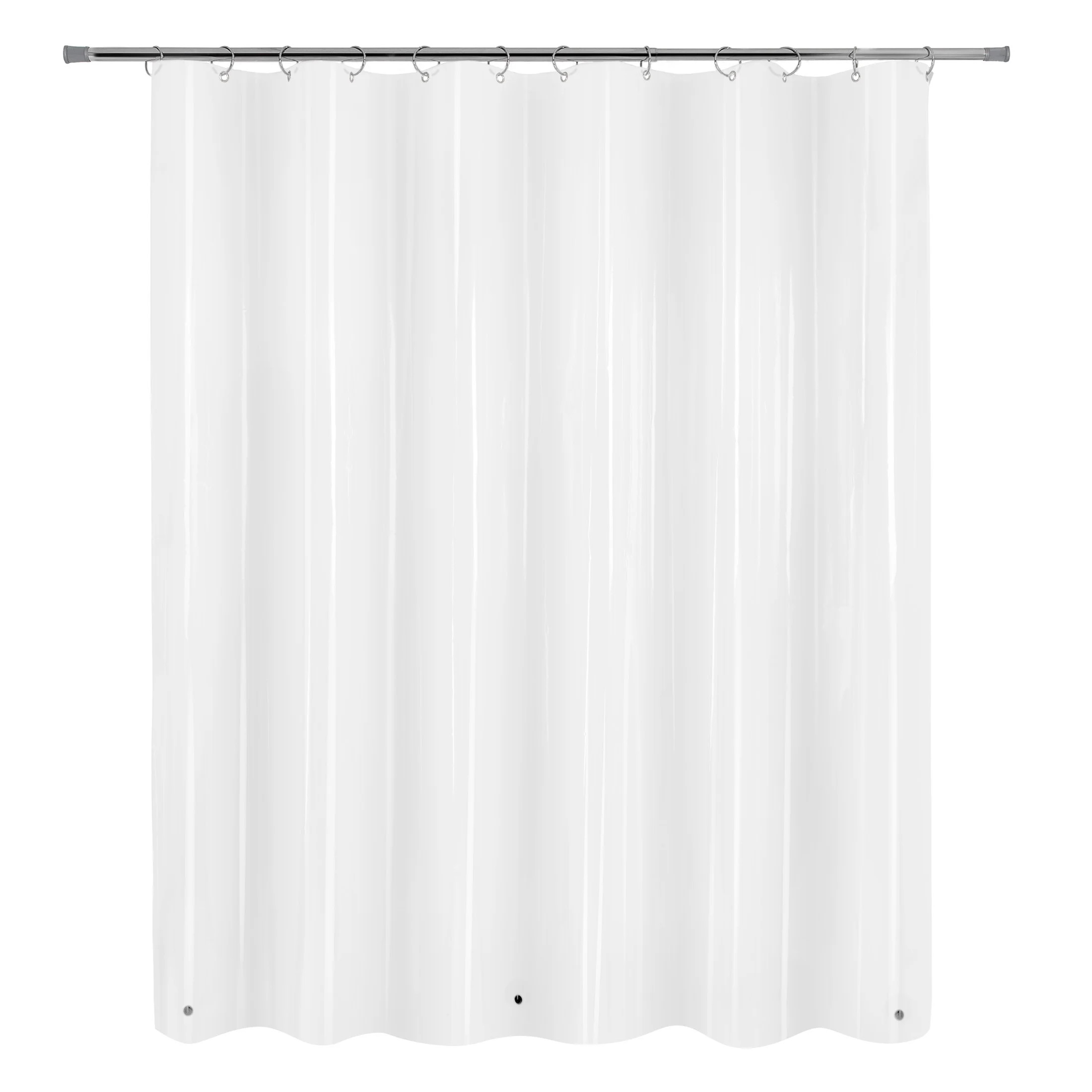 Mainstays Medium Weight PEVA Shower Liner, 70" x 71" - Clear | Walmart (US)