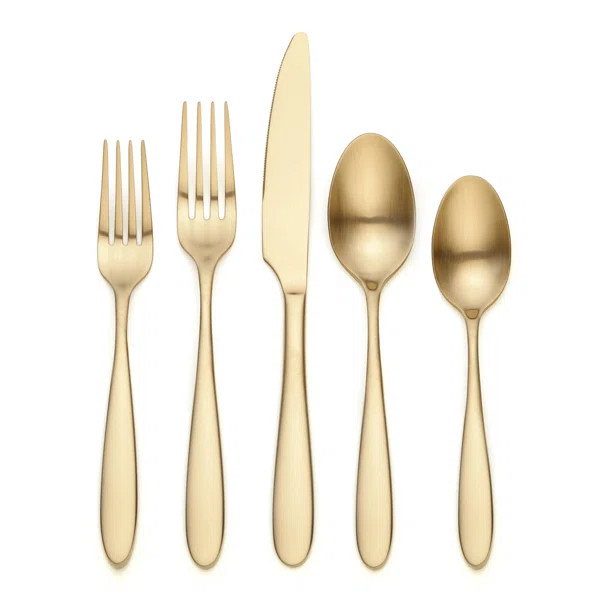Sophia Matt-Copper 20-Piece Flatware Set, Service For 4 | Wayfair North America