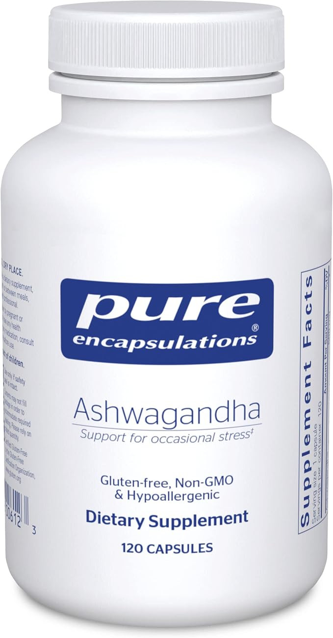 Pure Encapsulations Ashwagandha - 500 mg Ashwagandha Extract - Metabolism & Stress Support - Immu... | Amazon (US)