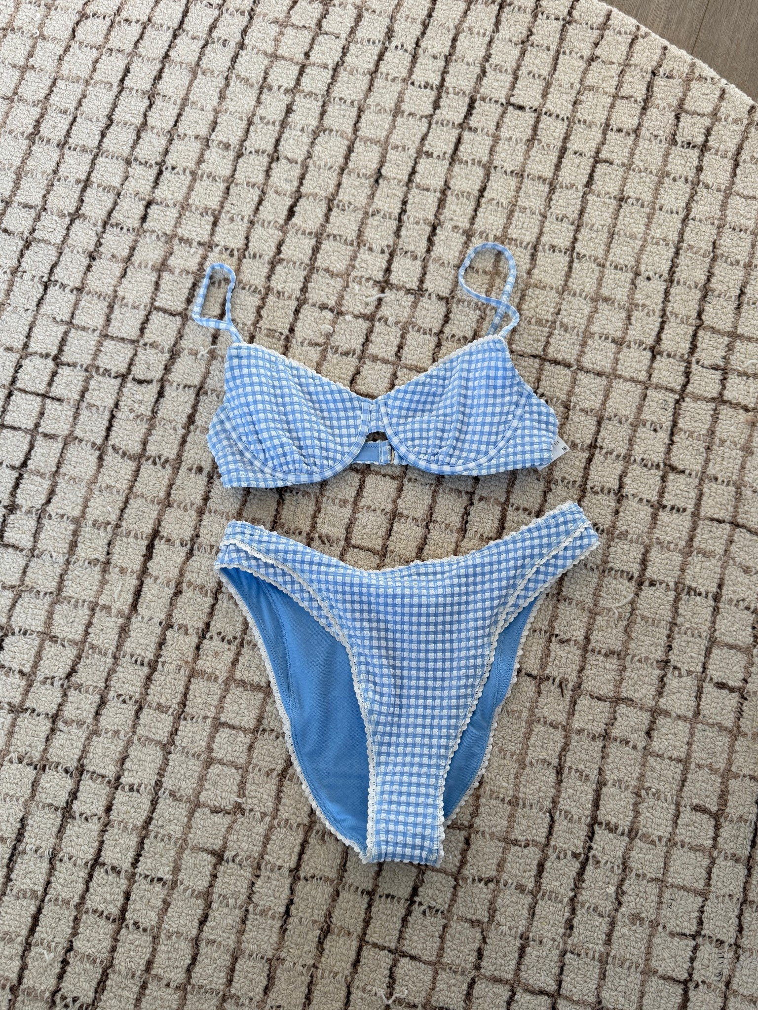 Obsessed with this Abercrombie gingham swimsuit! I went with a size S top and bottom  

#LTKSaleAlert #LTKSwim #LTKSeasonal