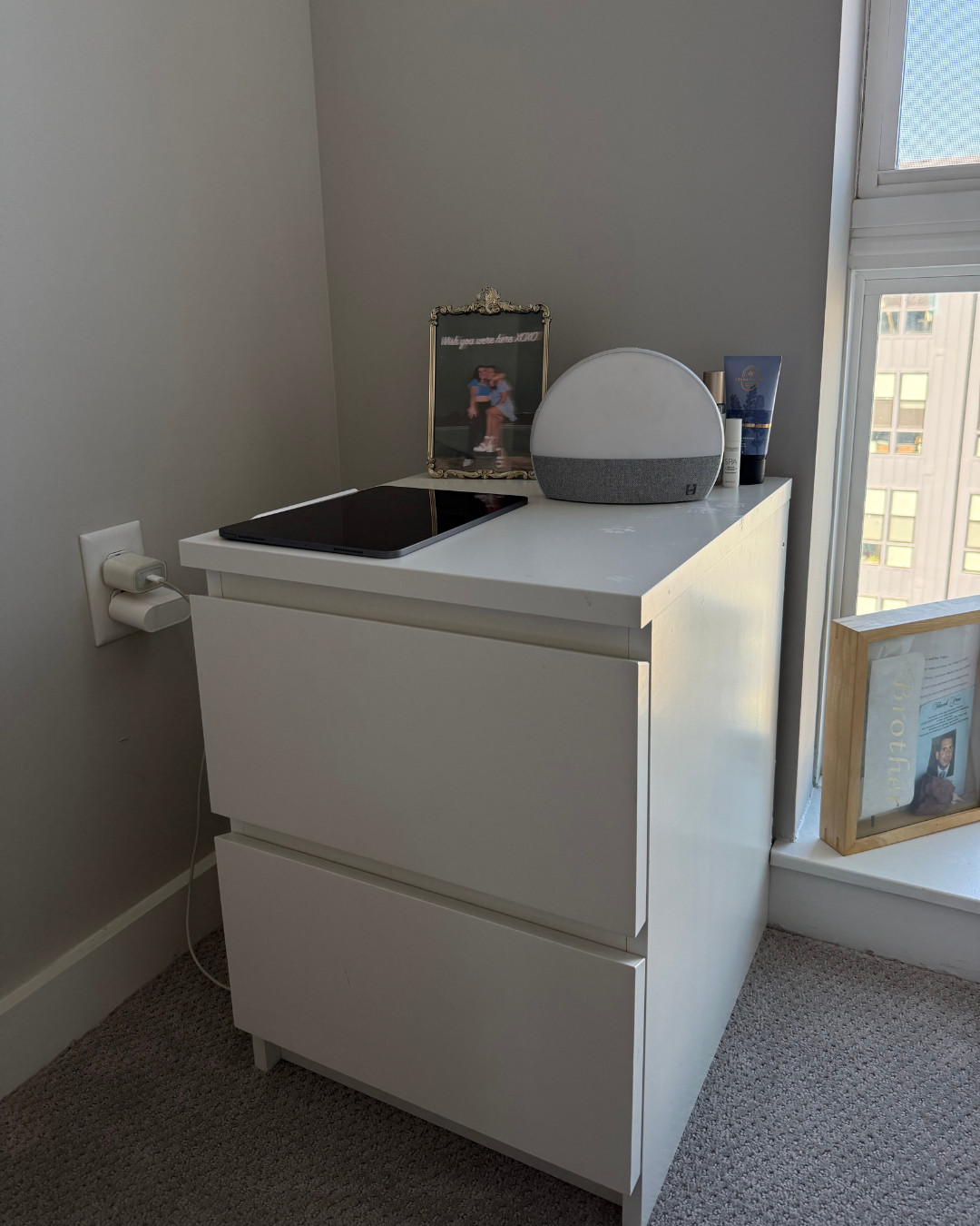 Night stands from IKEA - STORKLINTA hatch is first gen #bedroom #homedecor  

 

#LTKHome #LTKFindsUnder100