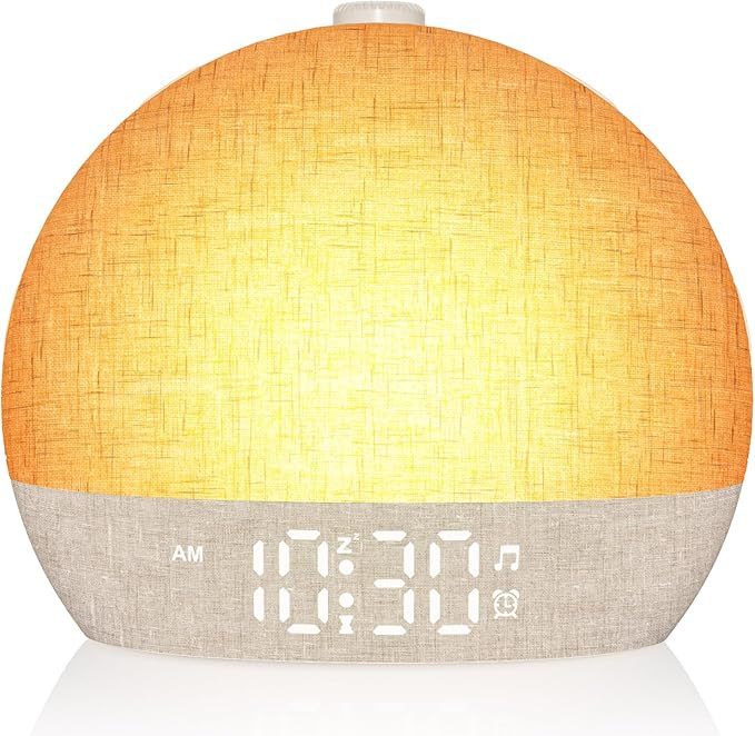 Daylight Alarm Clock, Gentle Wake Up for Deep Sleepers, Light Alarm Clock Sunrise with 30 Natural... | Amazon (UK)