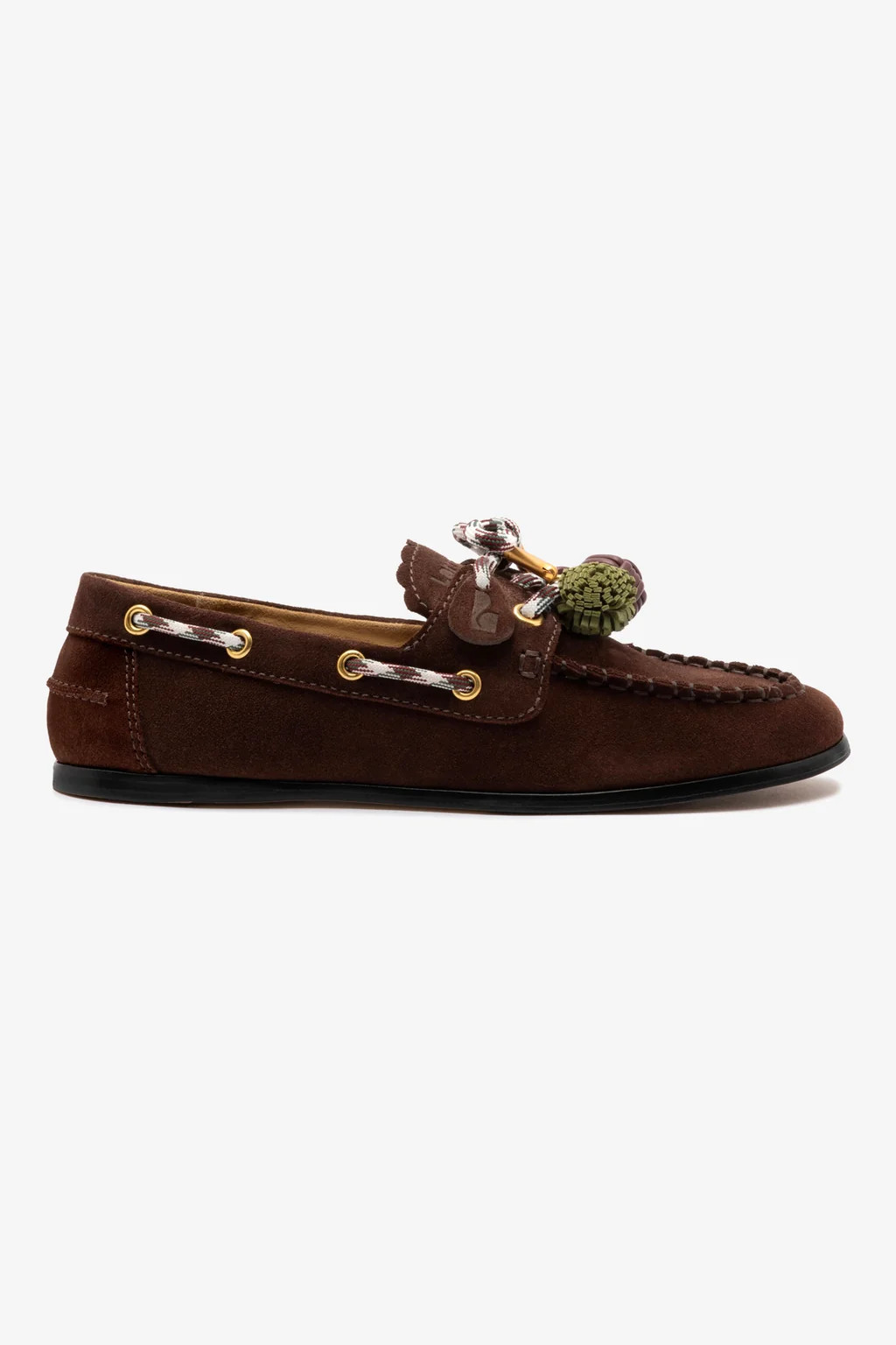 Cyprus Boat Shoe In Brown Suede | Larroude