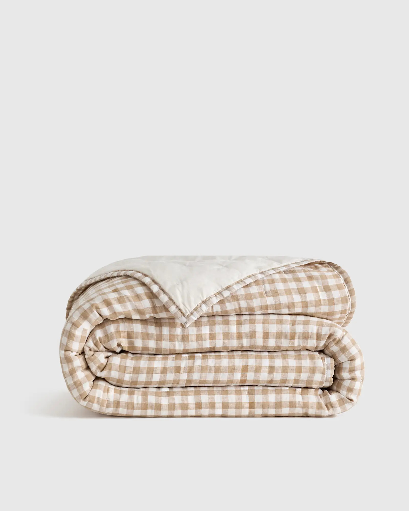 European Linen Patterned Quilt | Quince