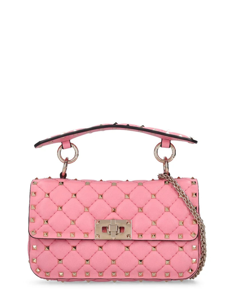 Borsa Rockstud Spike in nappa | Luisaviaroma
