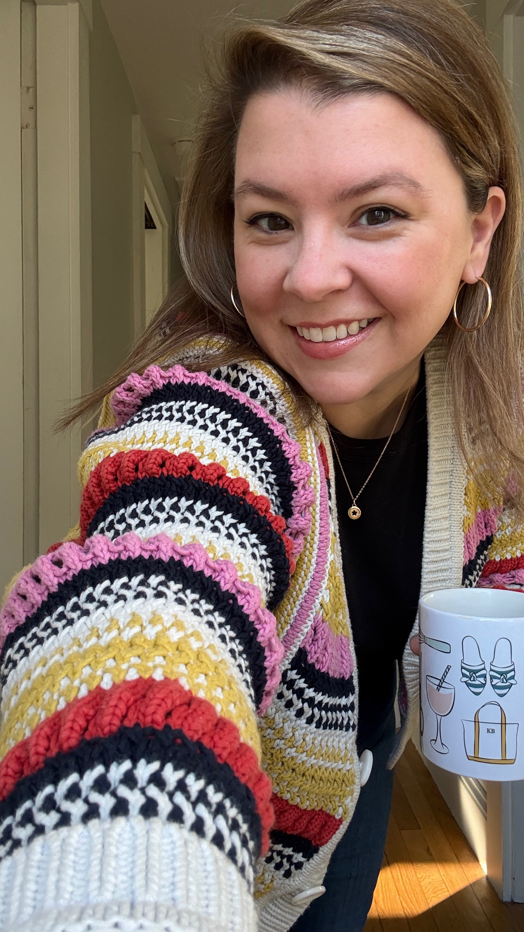 
January OOTD challenge
Day 19
I am feeling the colors of this @bashparis cardigan! Layered with my favorite @target tank top, @frame high waisted flare jeans and @dolcevita boots  

#LTKSeasonal #LTKHome #LTKOver40