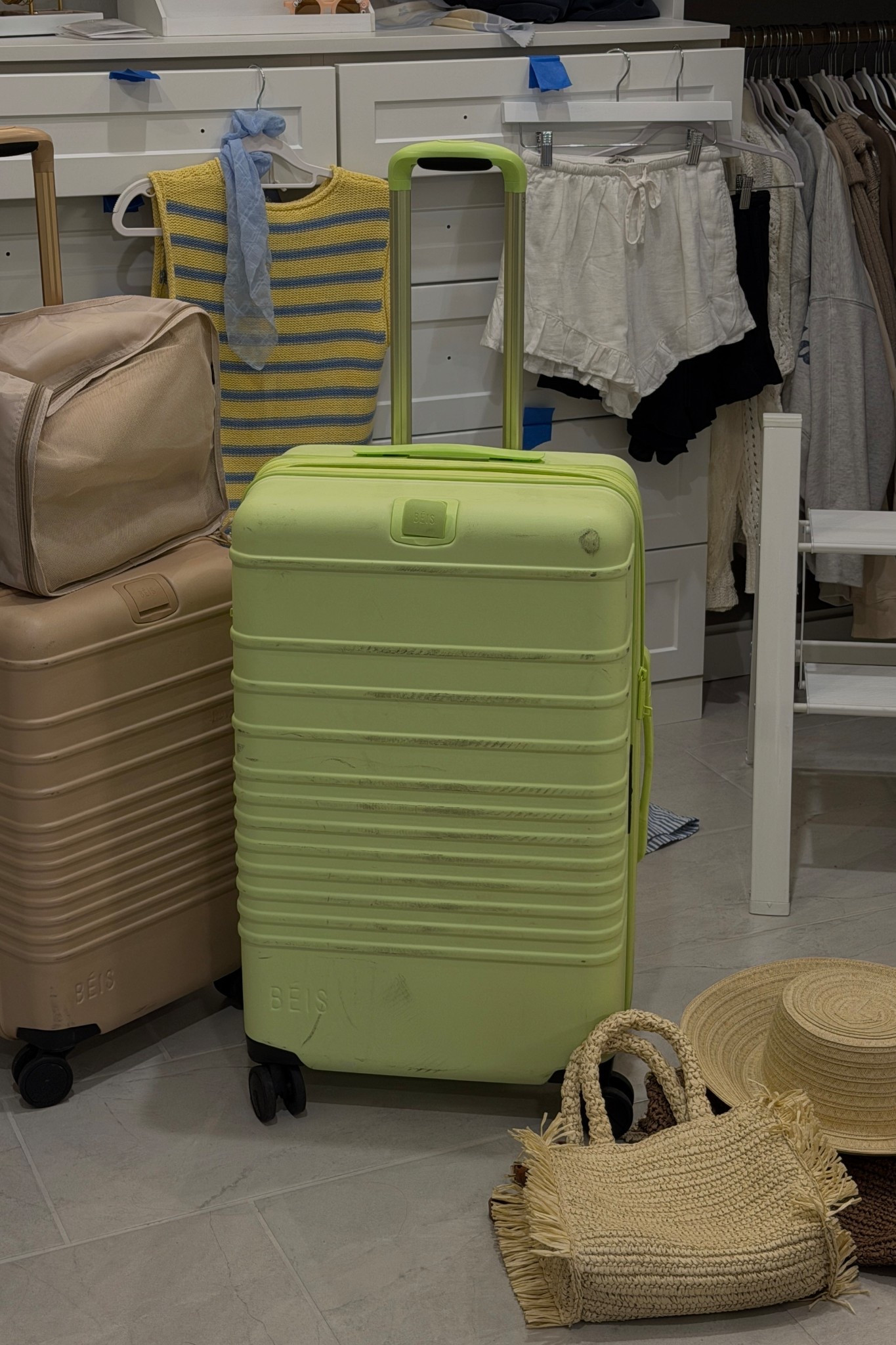 packing! linking my @beistravel luggage! mine are medium & carry on size. 