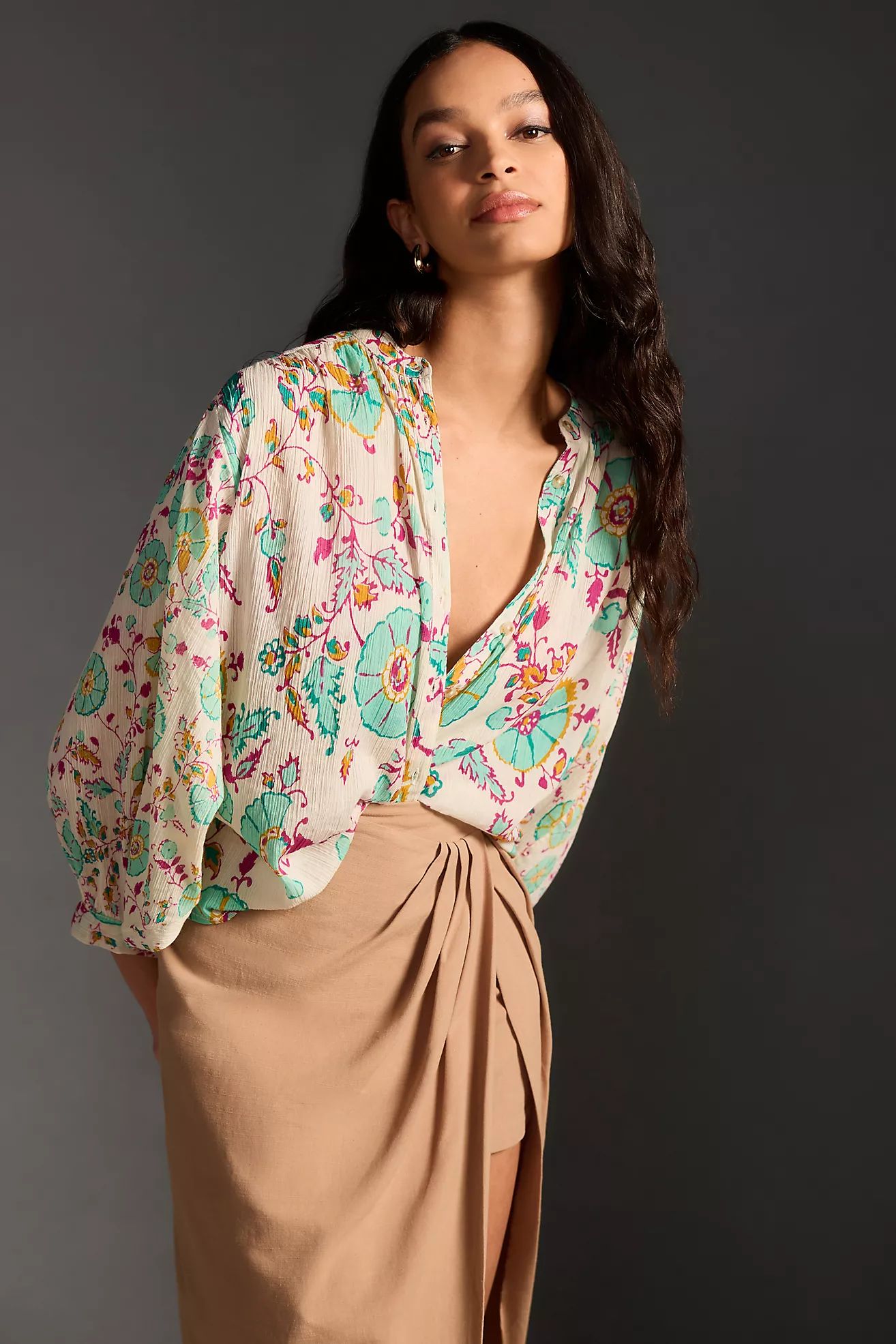 The Sidney Batwing Blouse by Pilcro | Anthropologie (US)