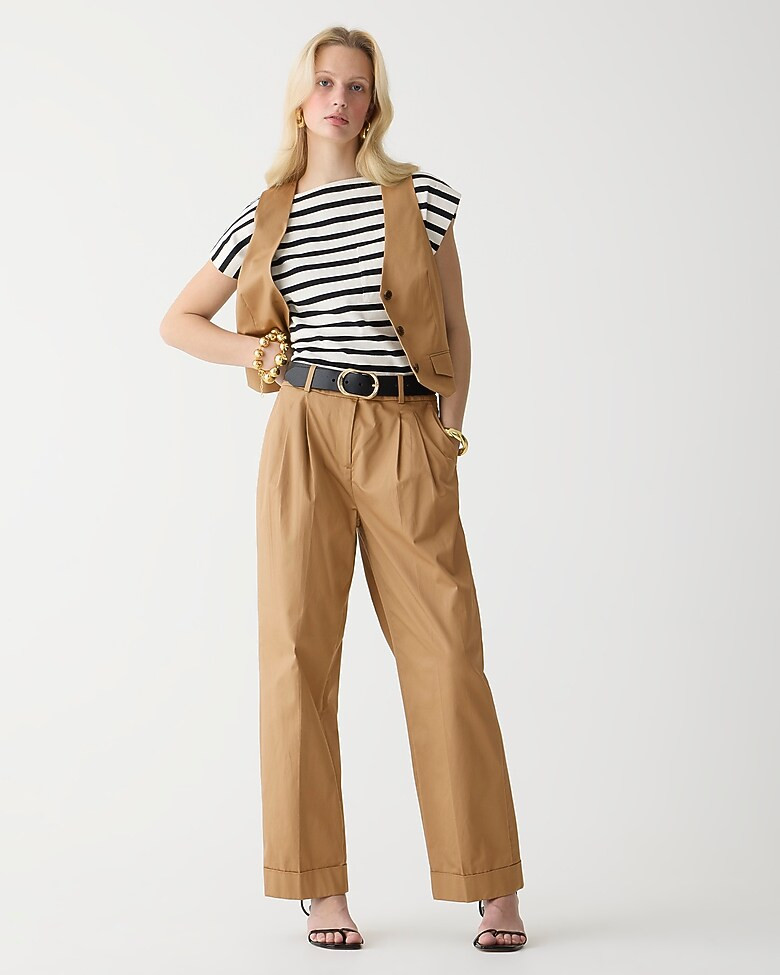 Wide-leg essential pant in lightweight chino | J. Crew US