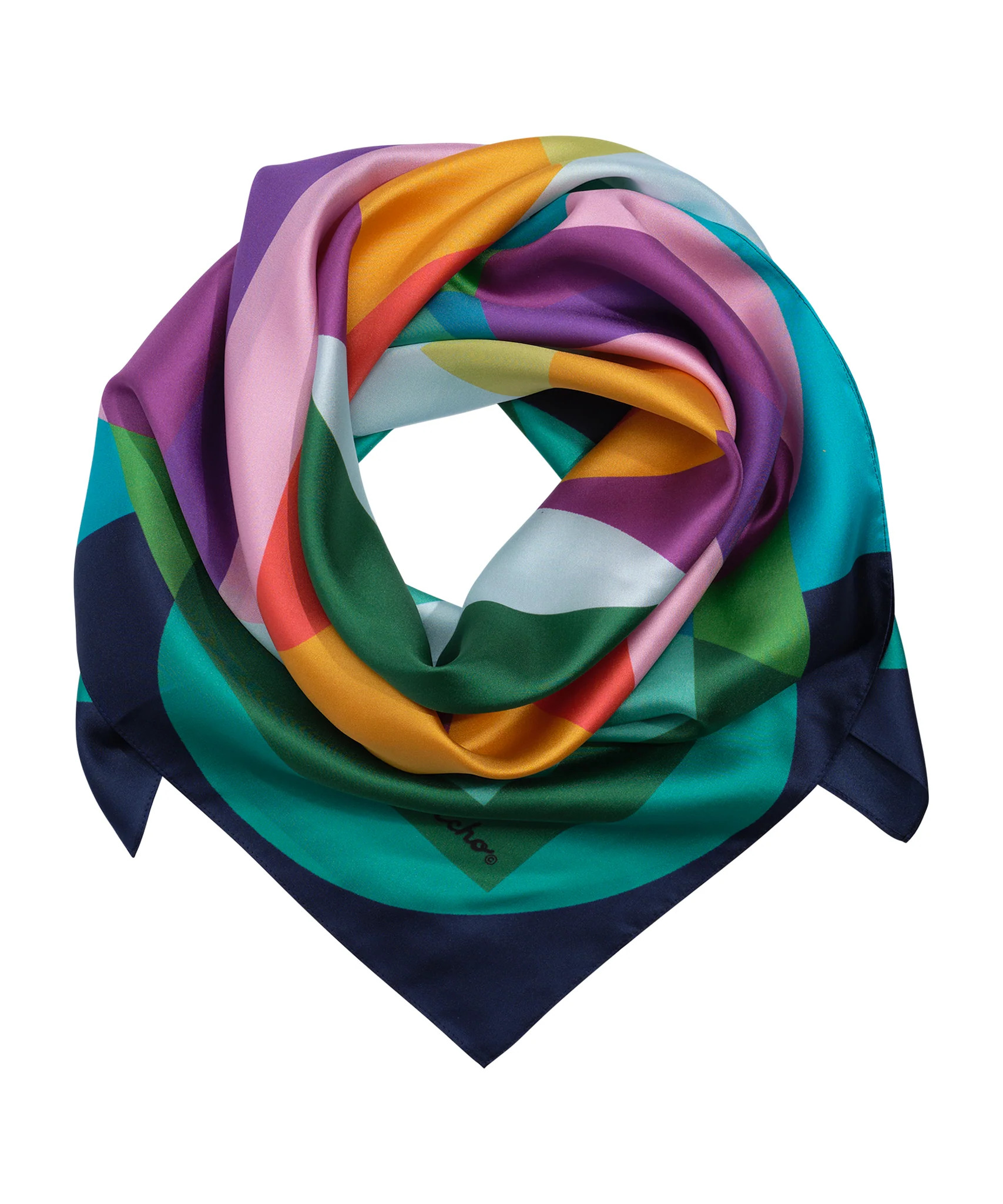 Supernova 35" Silk Square Scarf | Echo New York