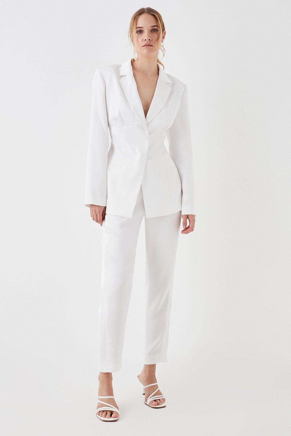 Trousers | Premium Satin Side Panel Slim Leg Trouser | Coast | Coast UK & IE