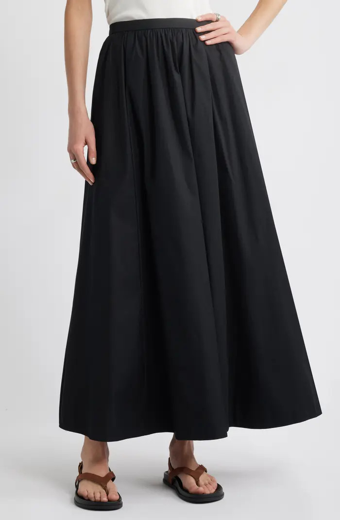 Cotton Poplin Maxi Skirt | Nordstrom
