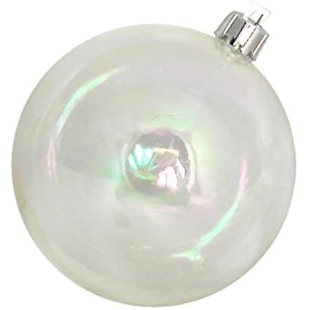 Sea Team 60mm/2.36" Shatterproof Clear Plastic Christmas Ball Ornaments, Transparent, See-Through, C | Amazon (US)