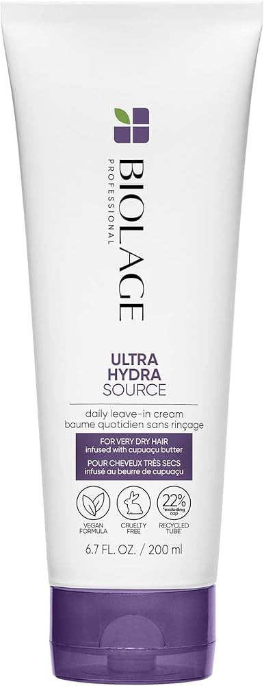 Biolage Ultra Hydra Source Leave-in Cream with Cupuacu Butter | Conditions & Softens Hair | For V... | Amazon (US)