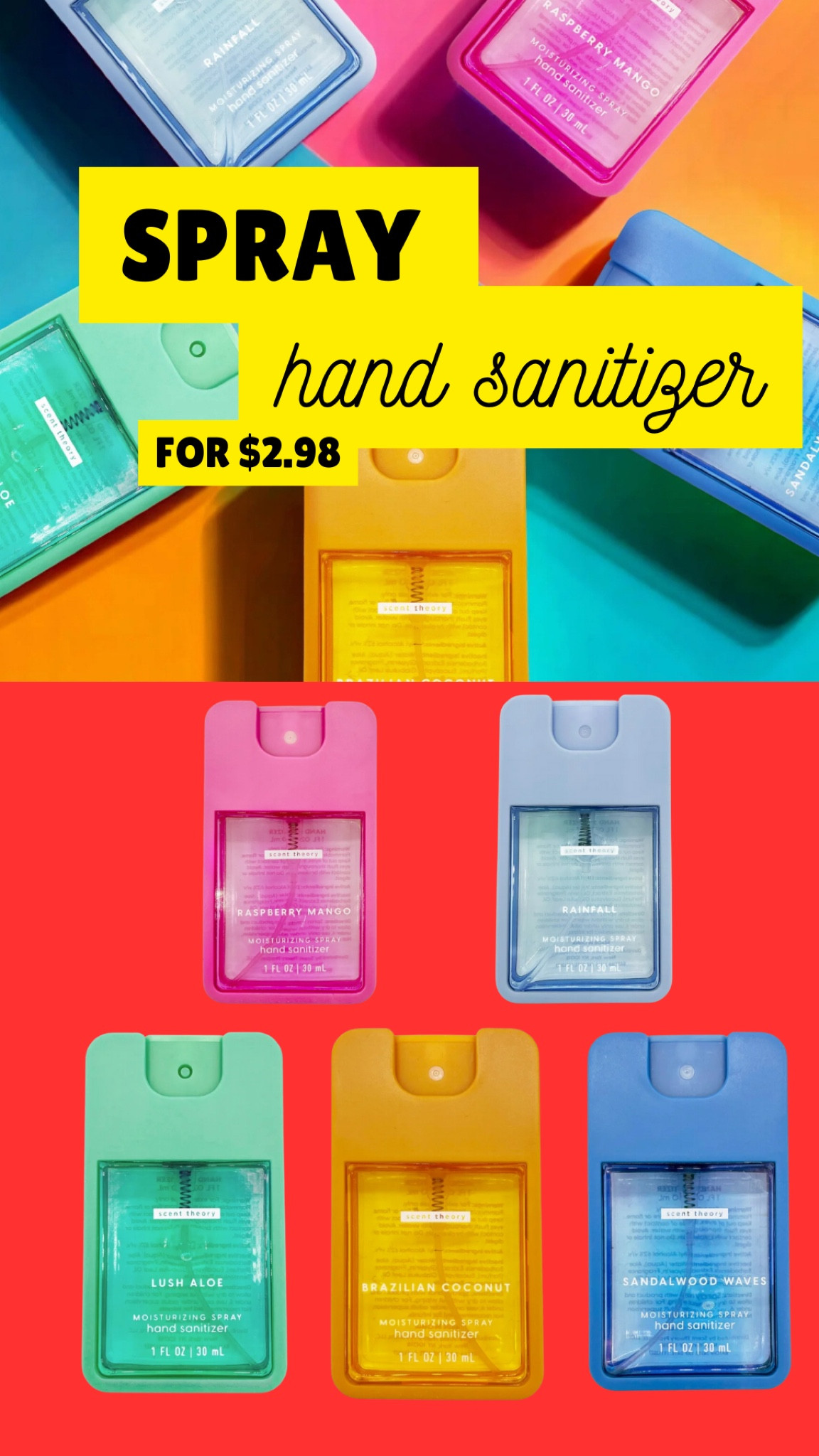 The same look as the expensive spray hand sanitizers but for wayyy cheaper! 