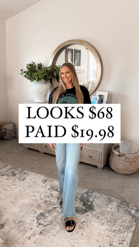 2 for $19.98 and the lookalike from Show Me Your Mumu is $68 for ONE! These are SO SO SO soft and cozy. 

These tees run true to size! I’m wearing an XL so I can also wear them with leggings and they’ll cover my bum. 

You do NOT need to spend a lot of money to look and feel INCREDIBLE!

I’m here to help the budget conscious get the luxury lifestyle.

Walmart fashion / Affordable / Budget / Women's Casual Outfit / Classic Style / Elevated Style / Spring / Classy / Graphic Tee

#LTKfindsunder50 #LTKsalealert #LTKtravel