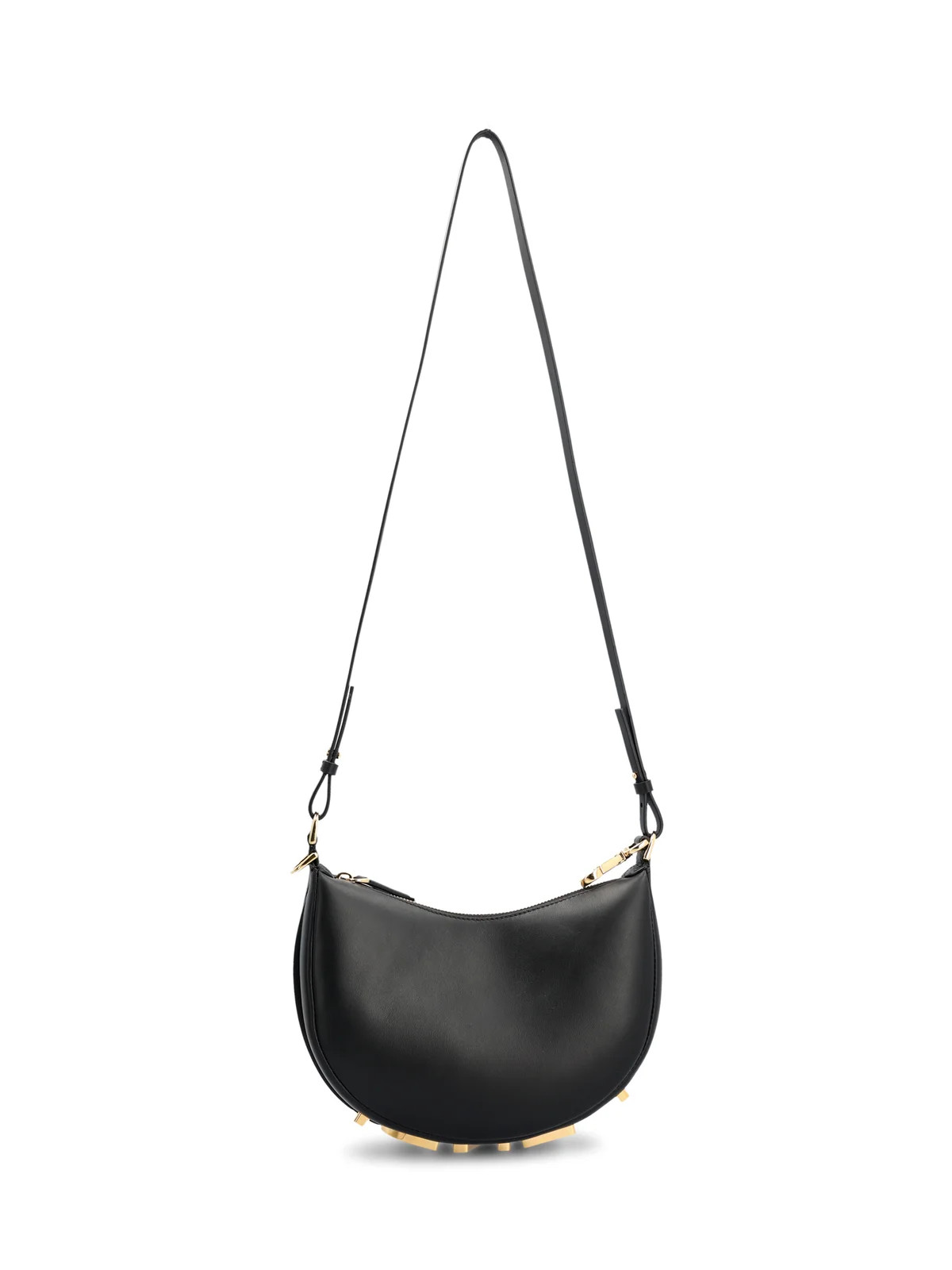 Fendi Logo Plaque Mini Hobo Bag | Cettire Global