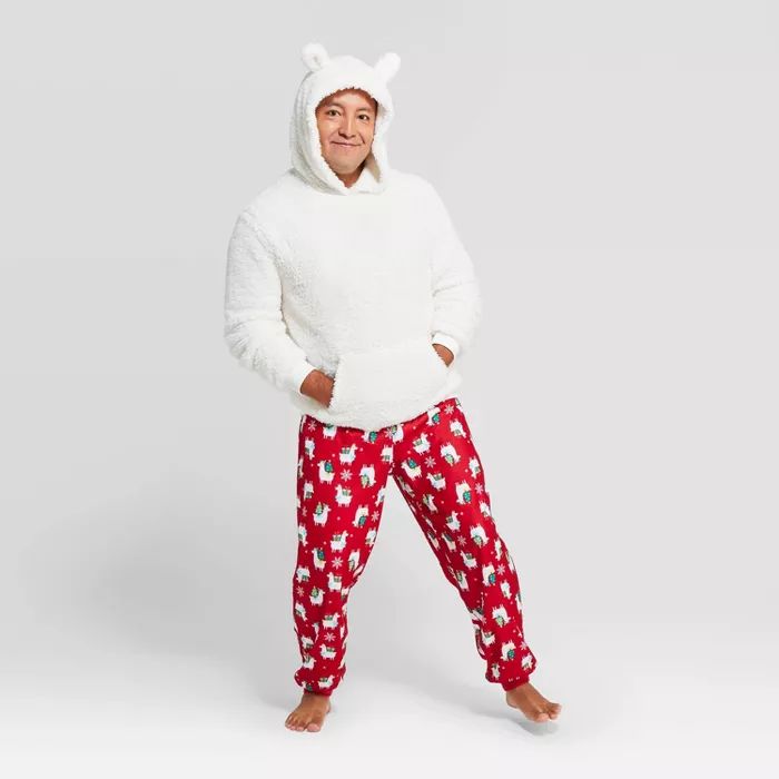 Men's Holiday Llama Pajama Set - Wondershop™ White | Target