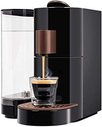 K-fee Twins II Verismo Compatible Single Serve Coffee/Espresso Machine (Black/Copper) | Amazon (US)