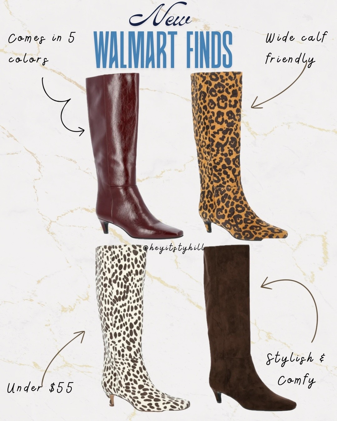 Walmart is coming through with the stylish accessories and Fall ready boots 👢 👜 

#LTKShoeCrush #LTKStyleTip #LTKFindsUnder100