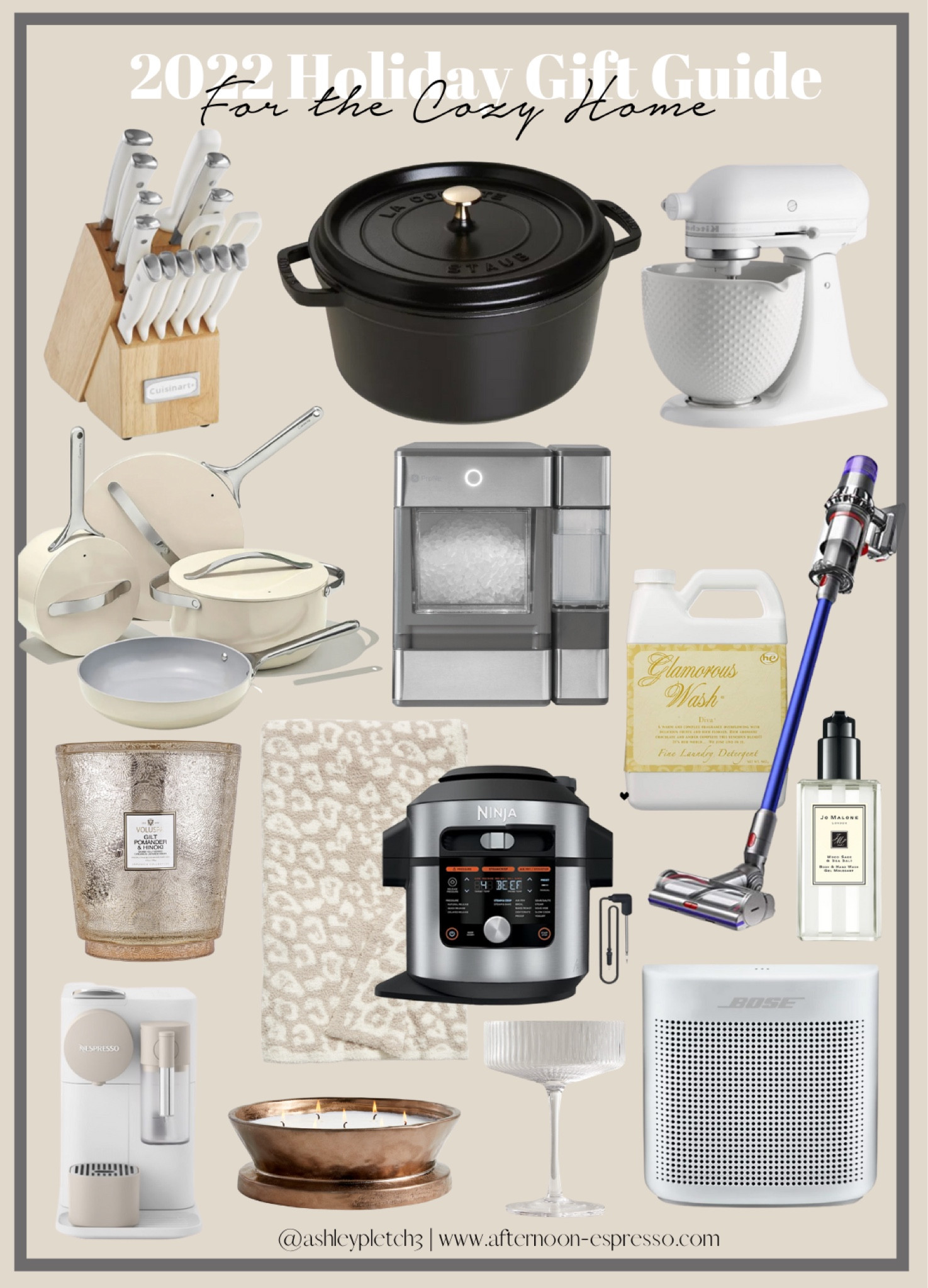 gift guide for home, home decor, cozy home, home holiday gifts, home items, kitchen items, gift guide, kitchen knives, candles, ice maker, vacuum and more!
